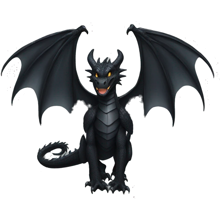 black dragon wings emoji
