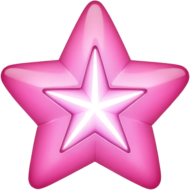 Pink star emoji