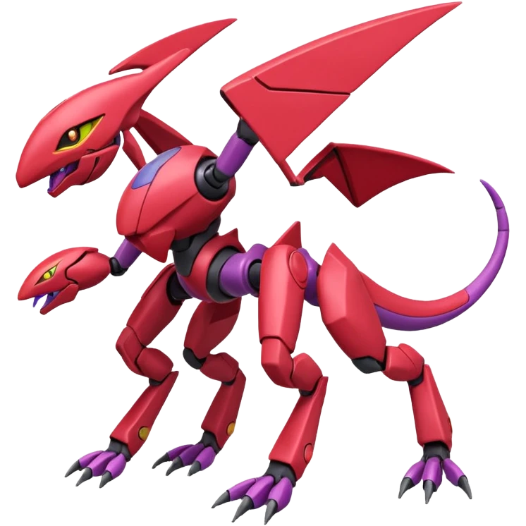 Heliolisk-Cyclizar-Genesect-Pokémon, full body emoji