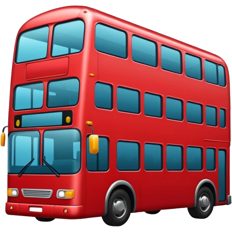 Bus image. View left Side. emoji