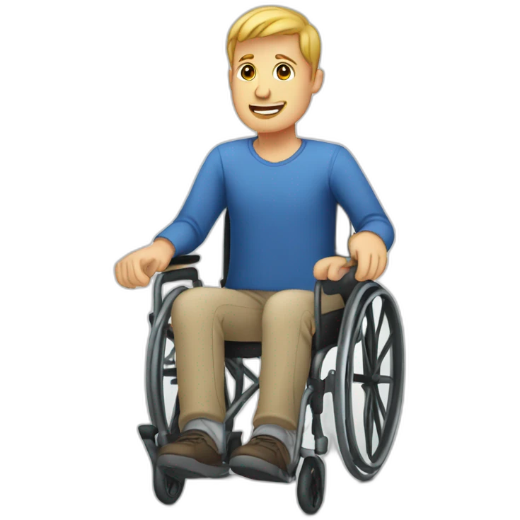 deaf-man-wheelchair emoji