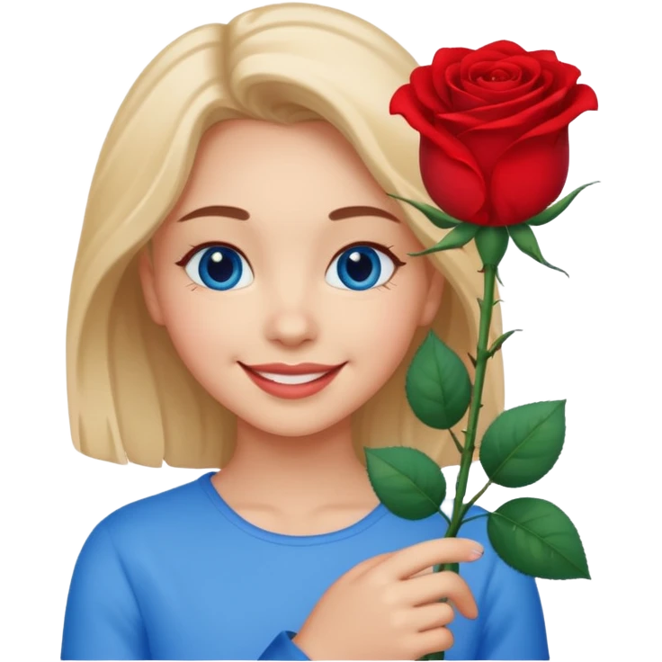 ☺️🩵🌹 emoji