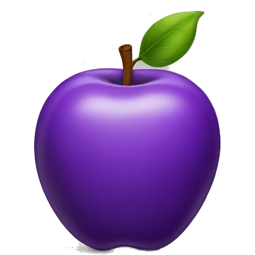 purple apple emoji