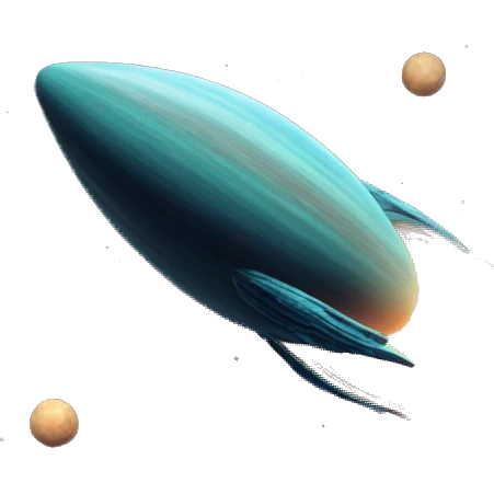 Vintage Planet comet streak motion blur emoji