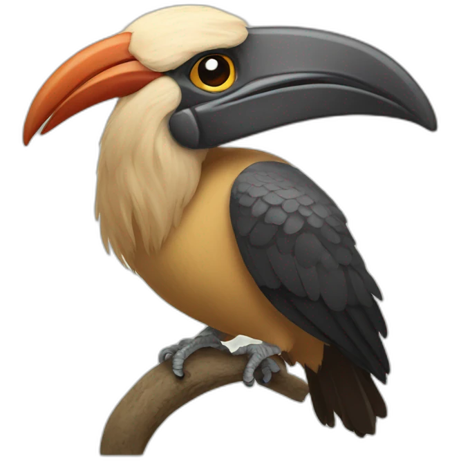tan m &b hornbill emoji