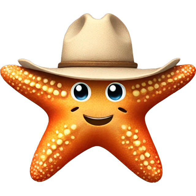 Starfish with cowboy hat emoji