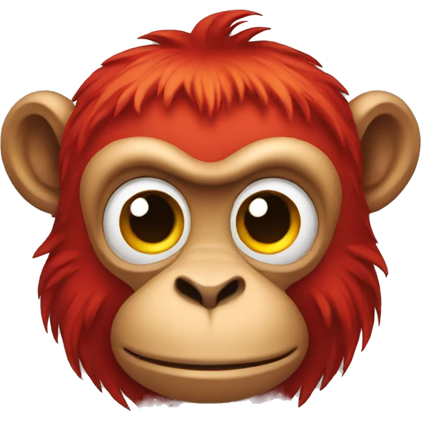 red monkey emoji