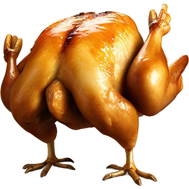 Roasted chicken emoji