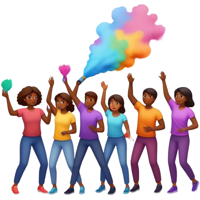 happy holi emoji