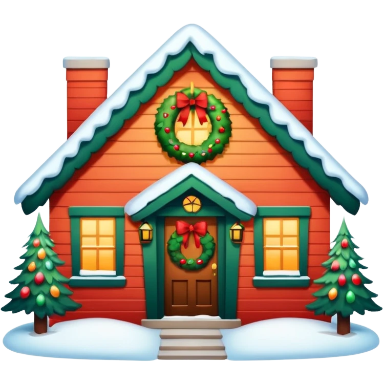 Casa en navidad emoji