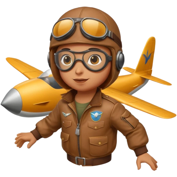 chick rooster pilot flying glider emoji
