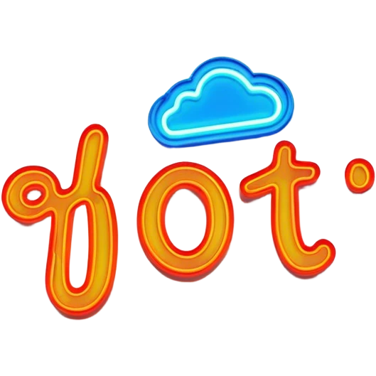  neon sign with the word hot emoji