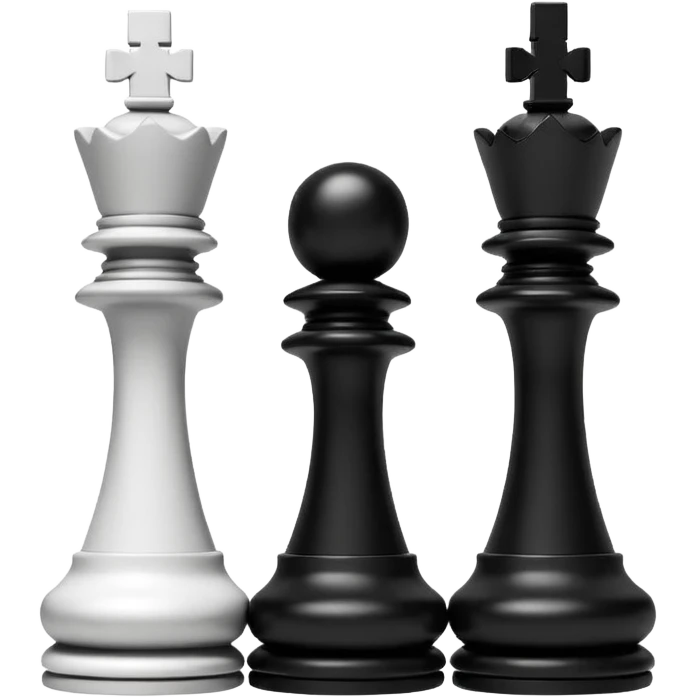 two chess figures next to each other emoji