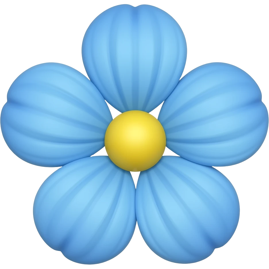 de florzinha azul emoji
