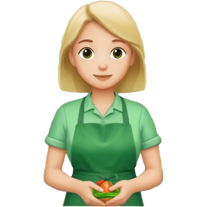 Eine Person die an der Supermarktkasse steht. Die Kasse ist gekennzeichnet als "Plauderkasse" und im grünen Design. emoji