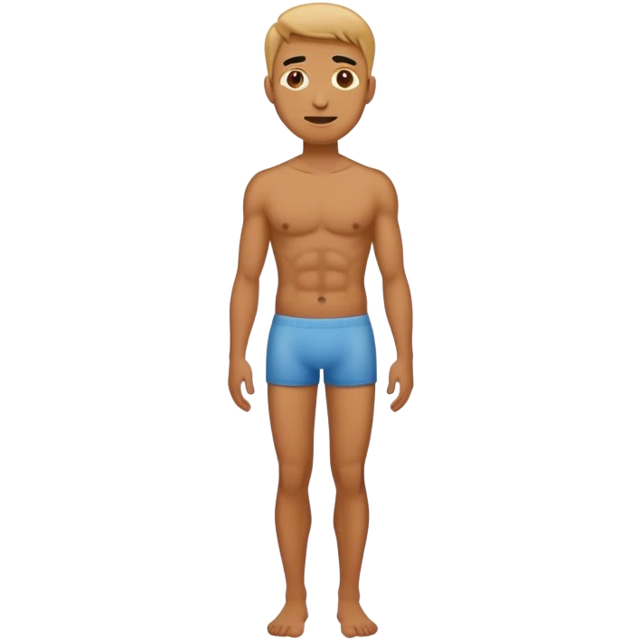 A full-length man wite emoji
