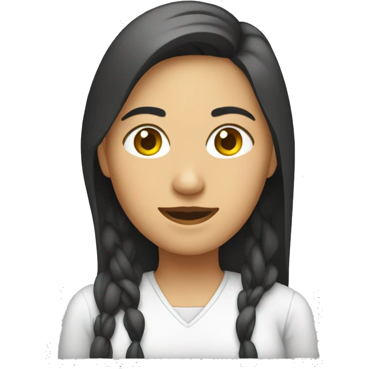 mujer en una pc emoji