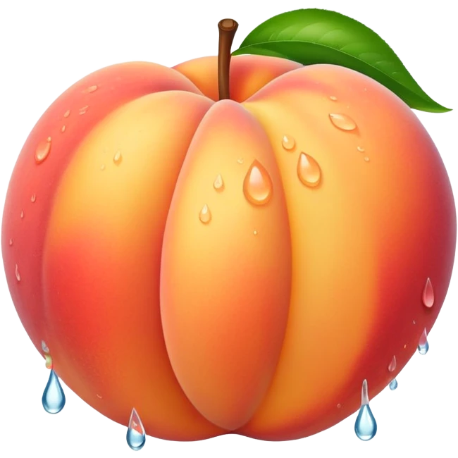 Spit peach emoji