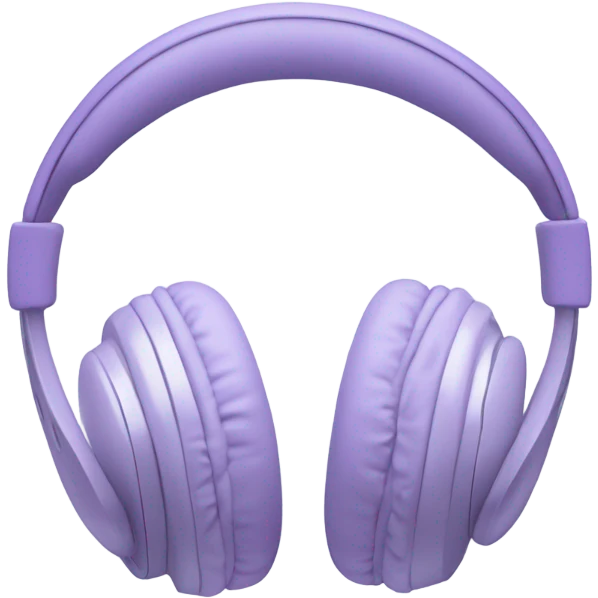 pastel purple headphone emoji