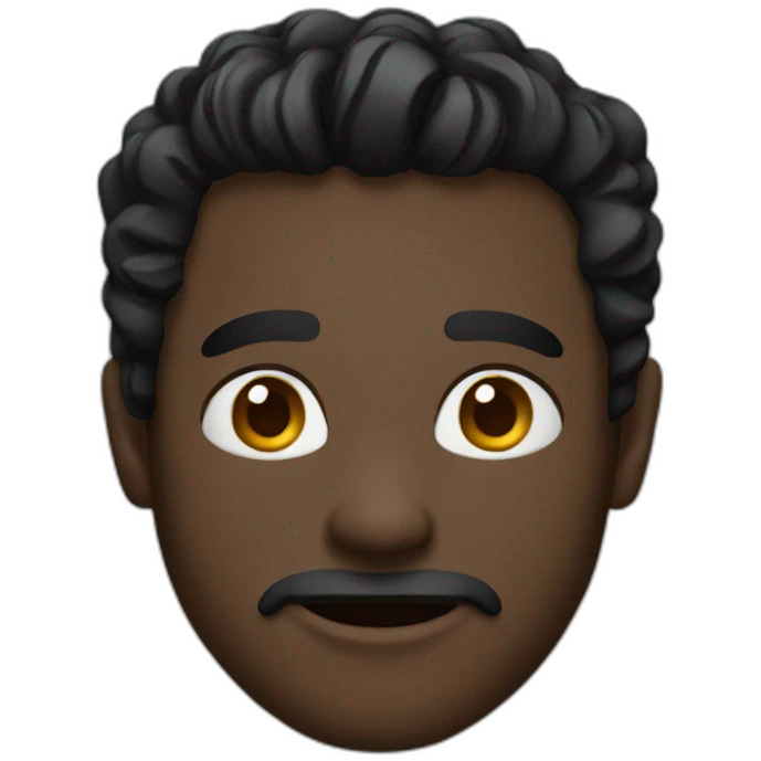 Men black emoji