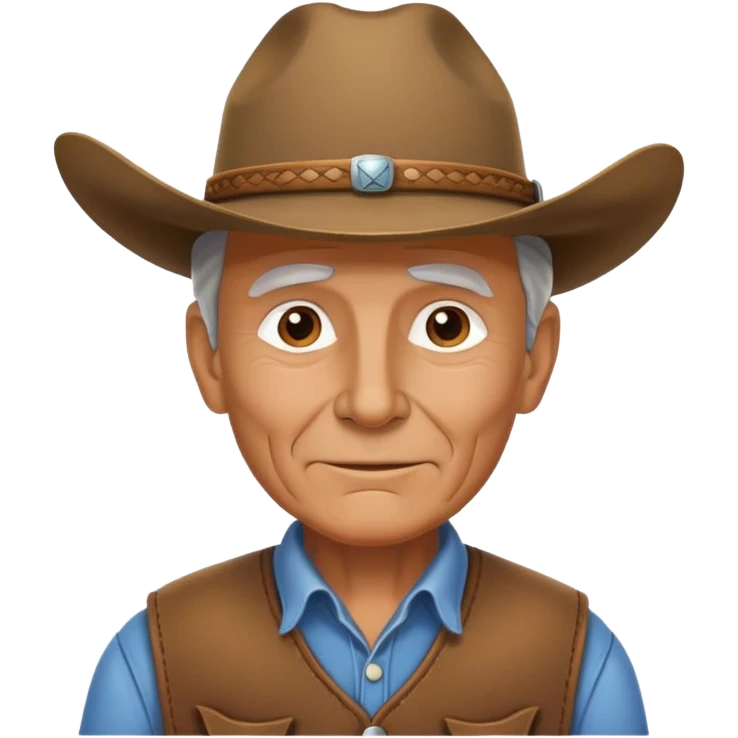 Old cowboy relaxed vibe emoji