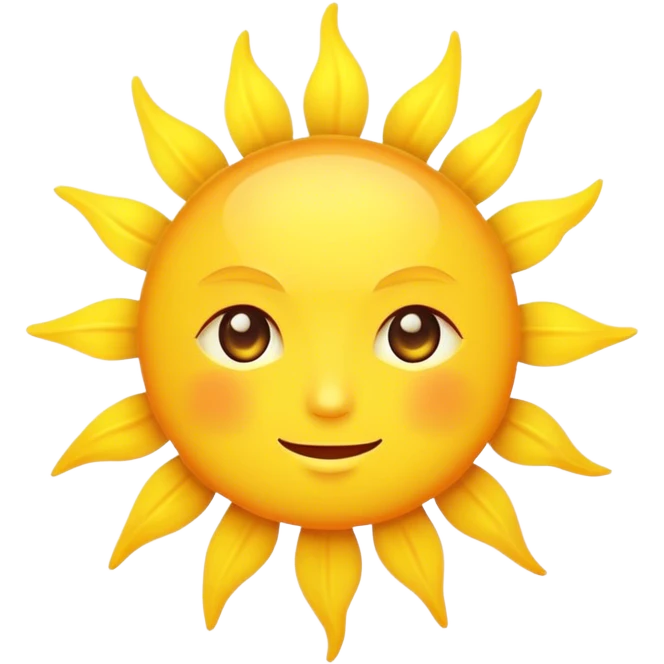Sun emoji