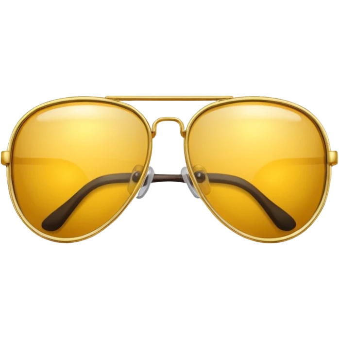 golden-yellow aviator Glasses emoji