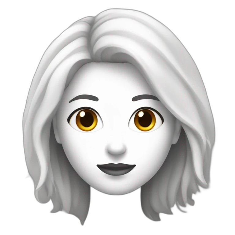 mujer morocha de pelo largo y de tez blanca  emoji