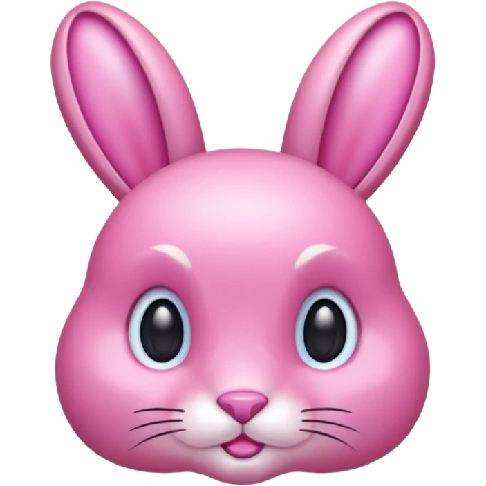  crystallized bunny pink emoji