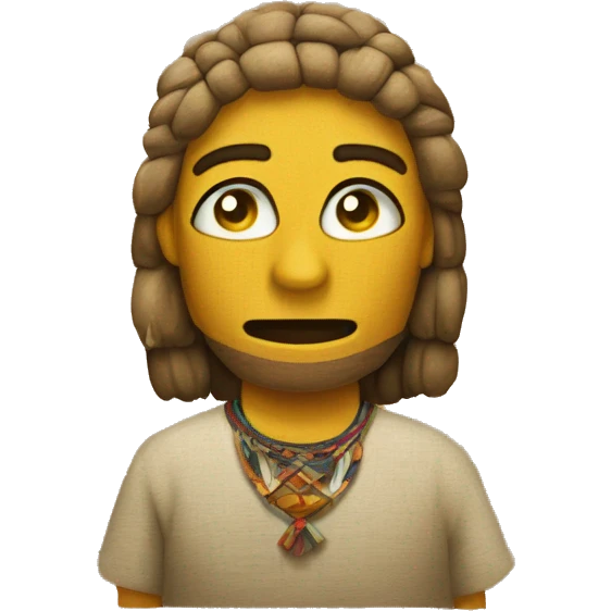Emoji de la cultura nazca con su textileria emoji