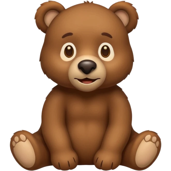 emoji brown bear emoji