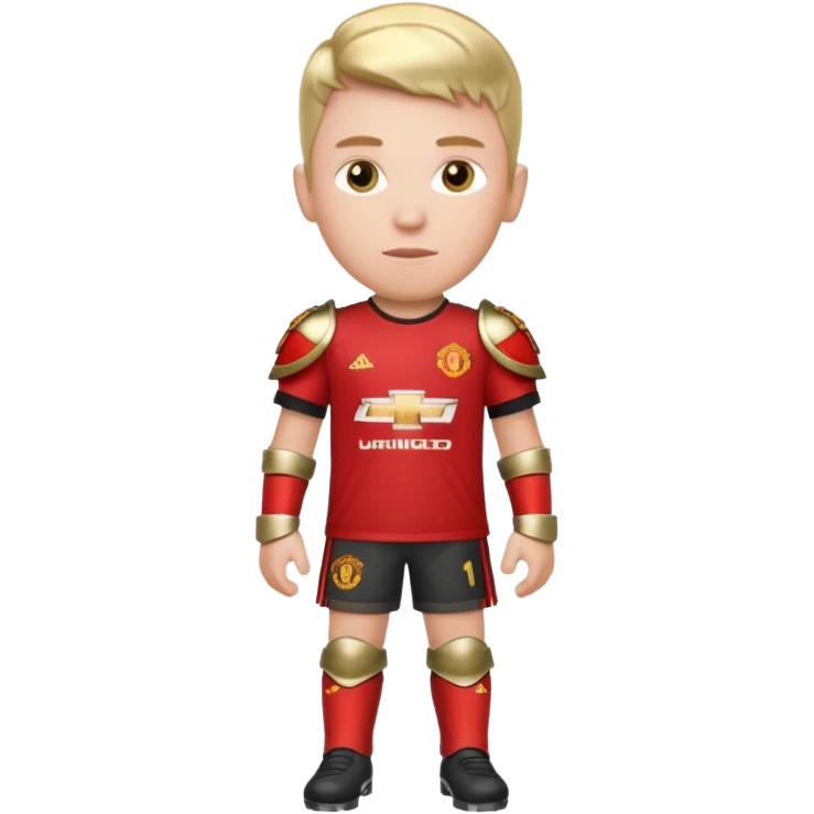 man chester united with the armor emoji