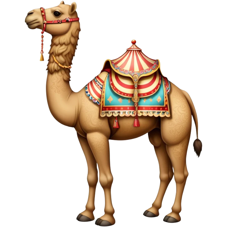 Vintage circus camel emoji