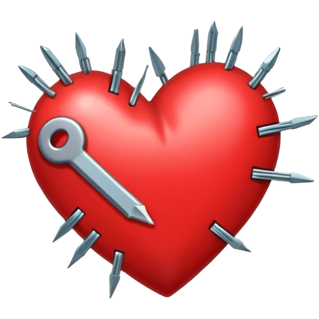 Heart punk emoji