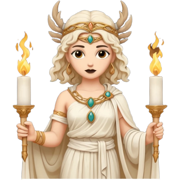 dark academia, Greek statue. Goddess Hecate  emoji