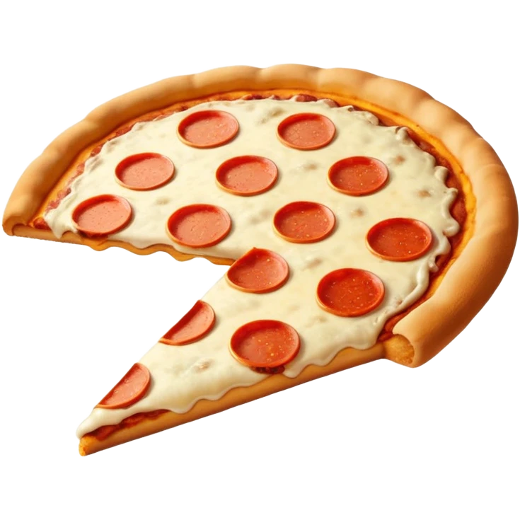 pizza with a big butt emoji