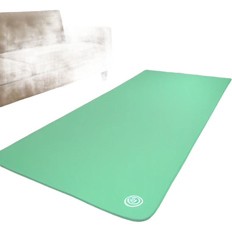 Gym mat for yoga mint green color emoji