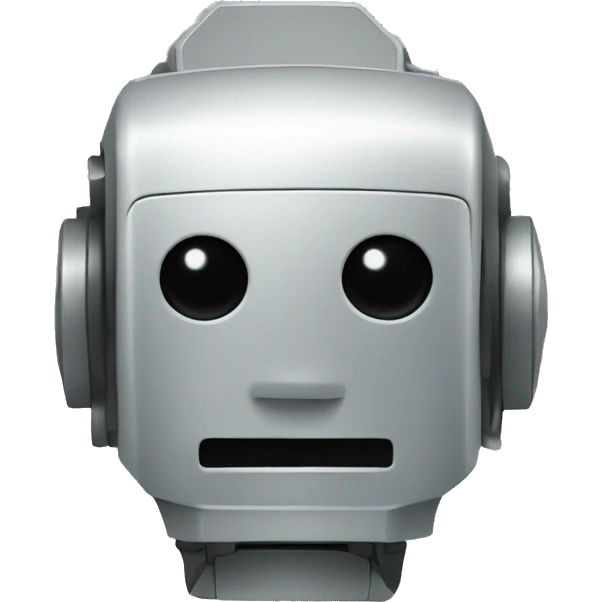 a card with a robot head on it  emoji