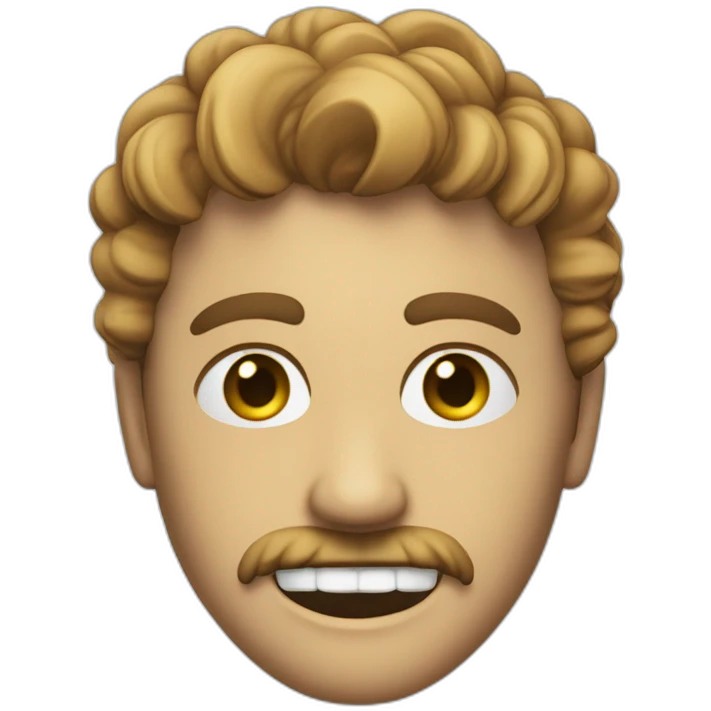 Create an emoji representing a ‘Friday the 13th’ killer with a big, sly smile, reminiscent of the moment when he says, ‘😂☺️ that’s definitely not me’ emoji