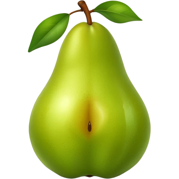 pear with piece emoji