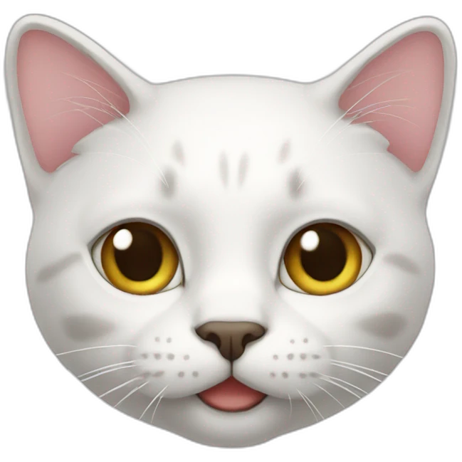 Cat white emoji