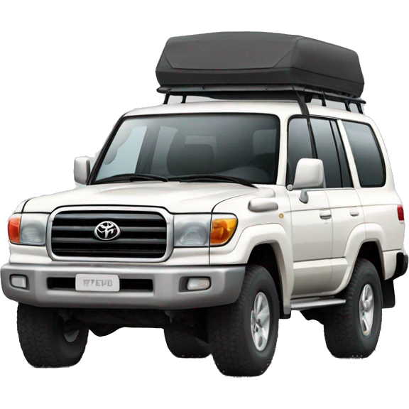 Toyota Land Cruiser blanco off Road  emoji