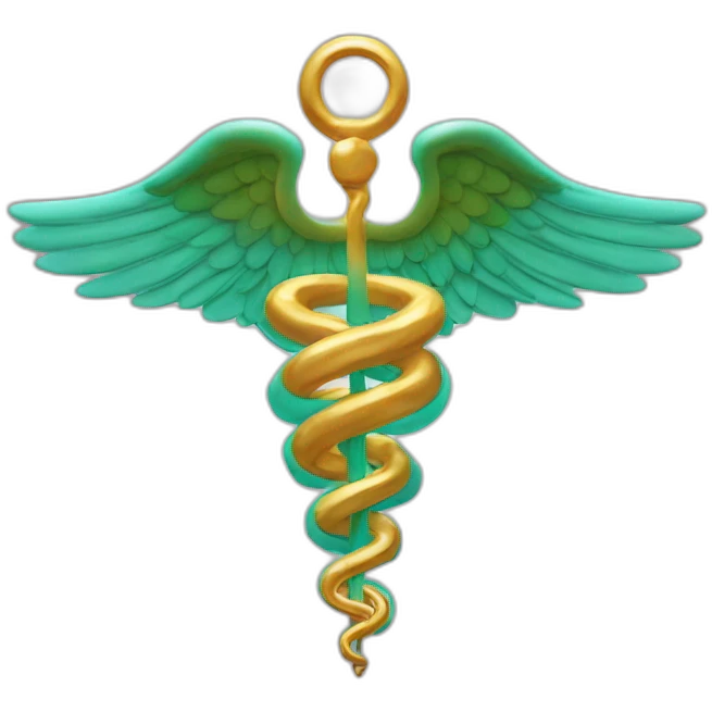 The Hermes caduceus emoji