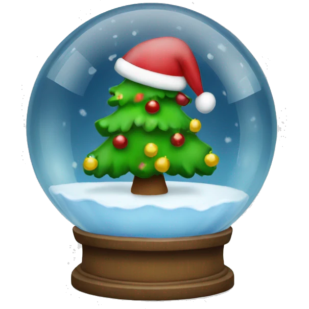 Christmas waterglobe emoji