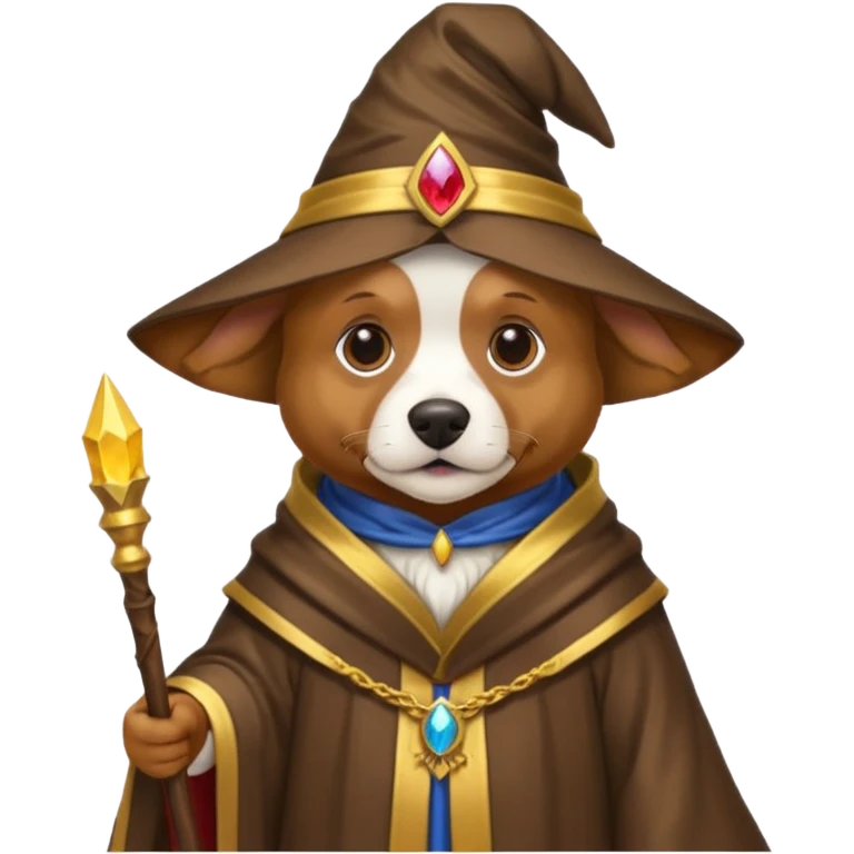 Dog wizard emoji