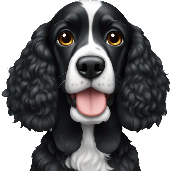 Black cocker emoji