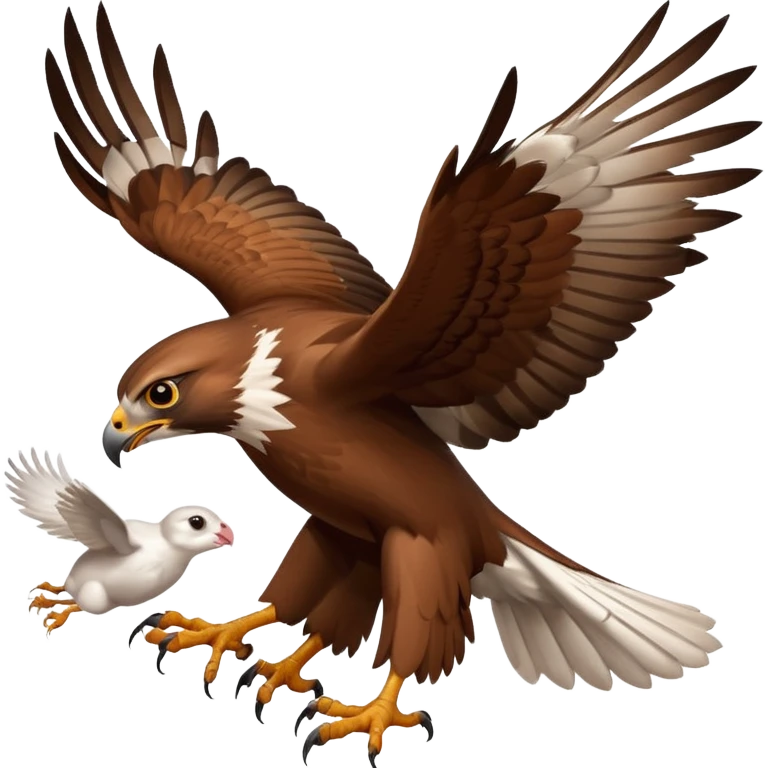 A thing catching a rabbit emoji