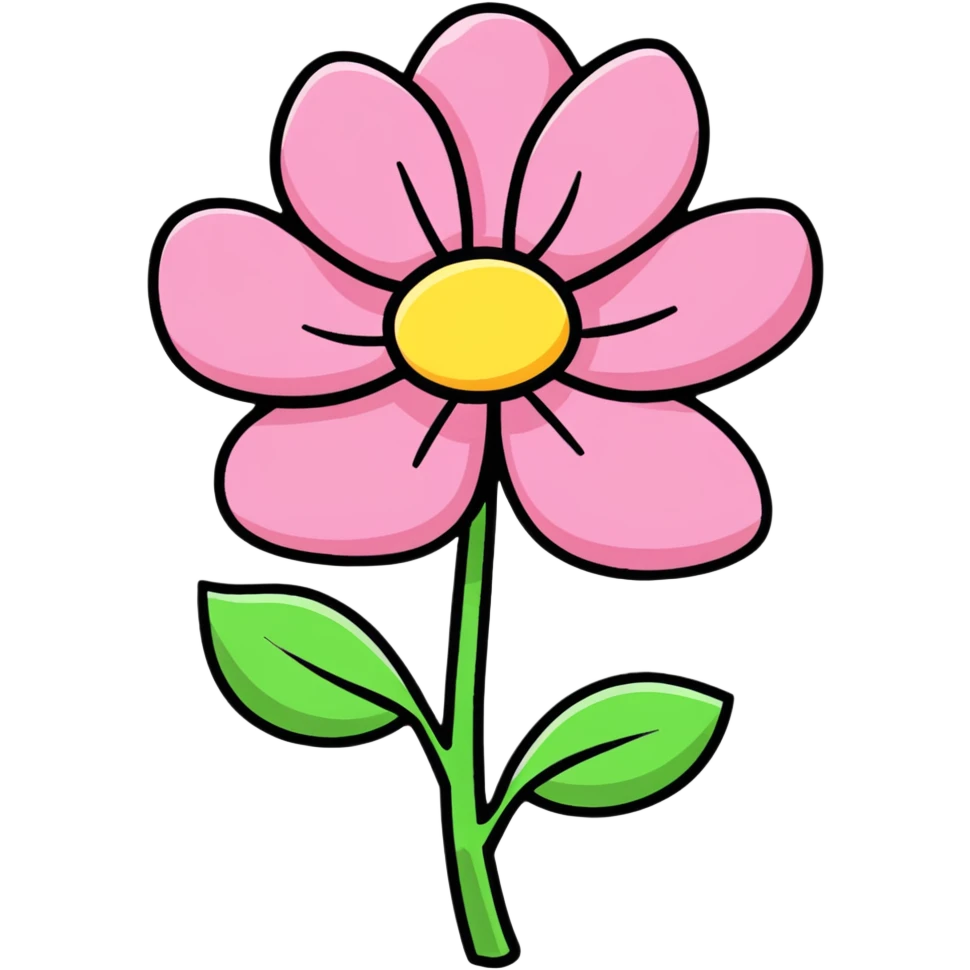 pink flower emoji