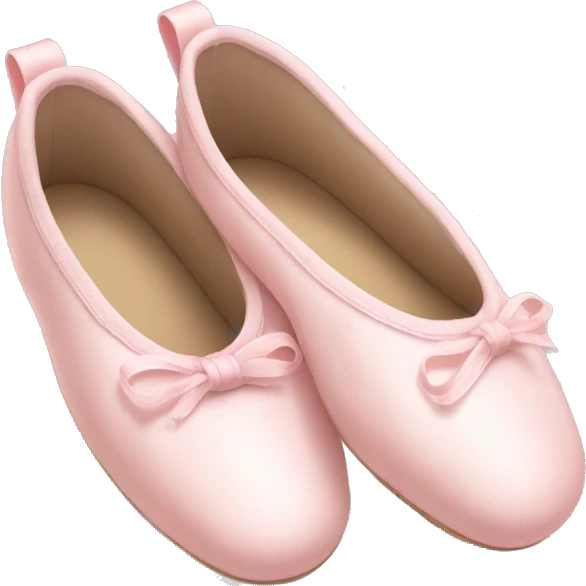 Pale pink ballet shoes emoji