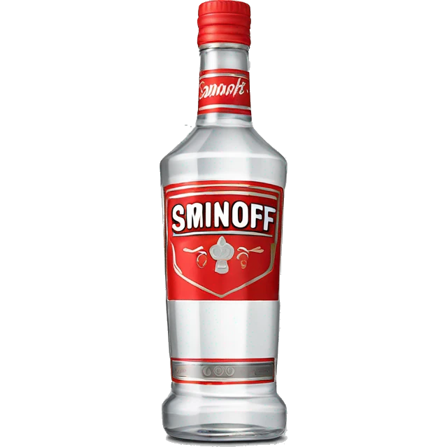 smirnoff vodka bottle emoji